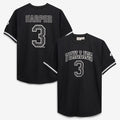 Bryce Harper Philadelphia Phillies Fanatics Big & Tall Heavyweight Mesh Jersey - Black/White