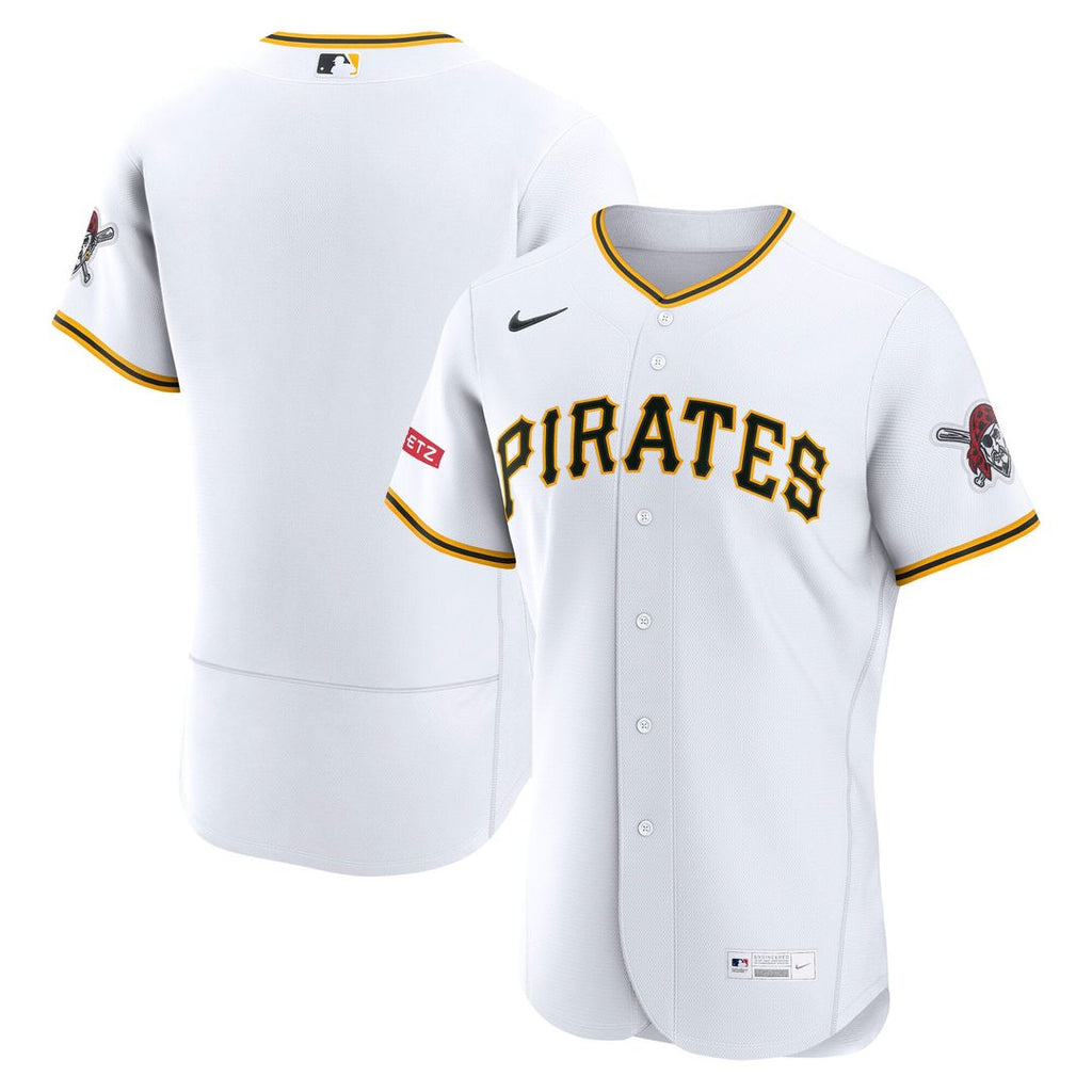 Pittsburgh Pirates Home Sponsor Patch Authentic Jersey - White