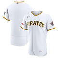 Pittsburgh Pirates Home Sponsor Patch Authentic Jersey - White