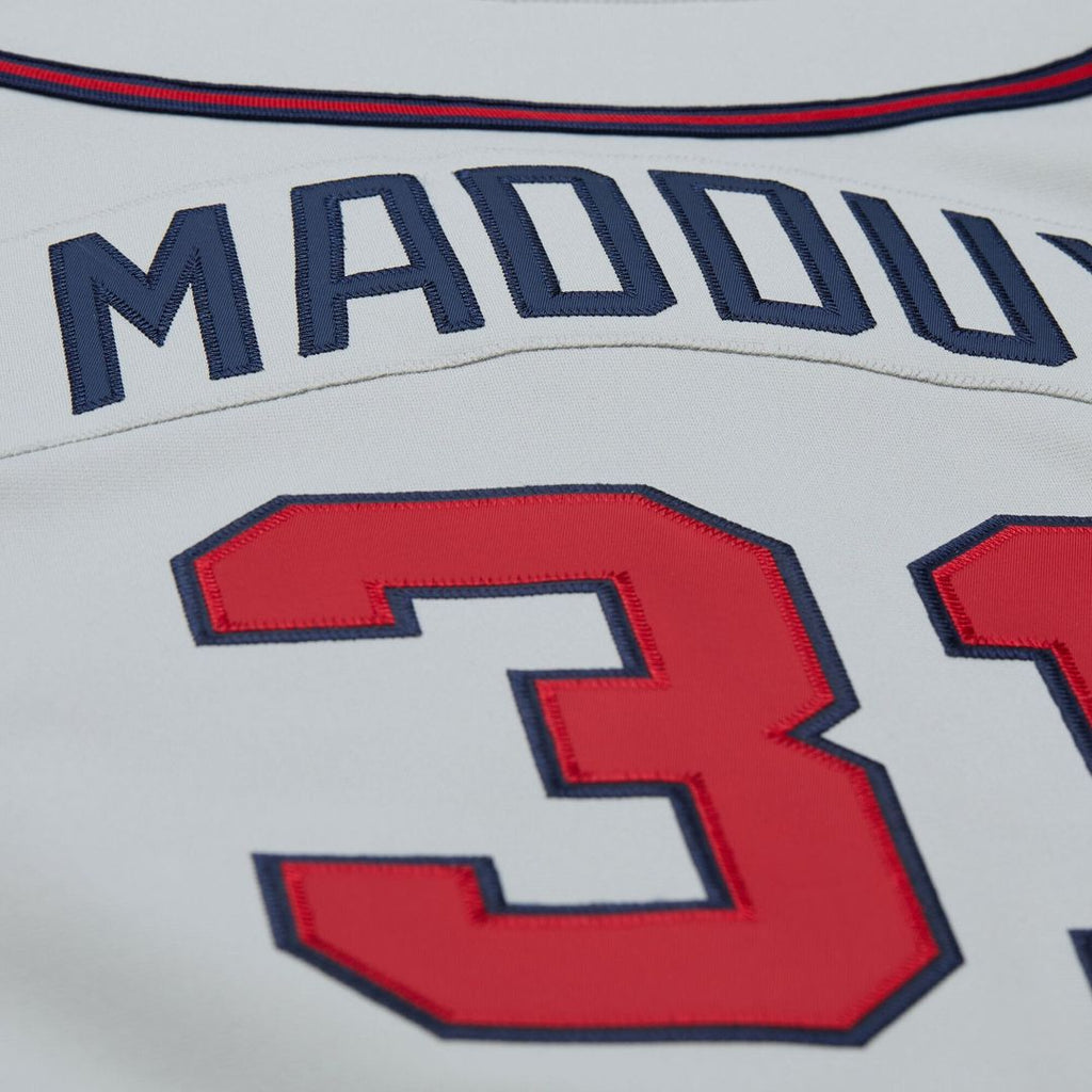 Greg Maddux Atlanta Braves 1995 Throwback Authentic Jersey - Gray