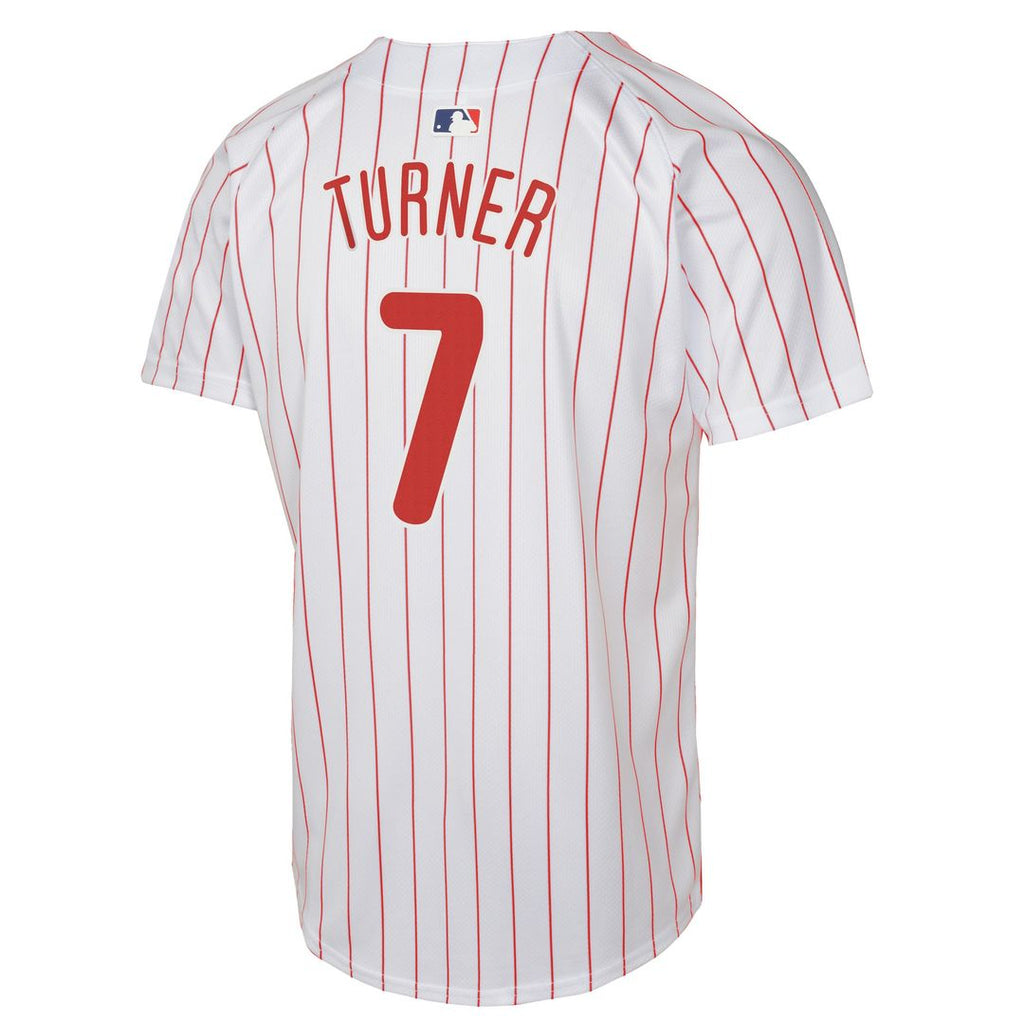 Trea Turner Philadelphia Phillies Youth Home Game Player Jersey - White