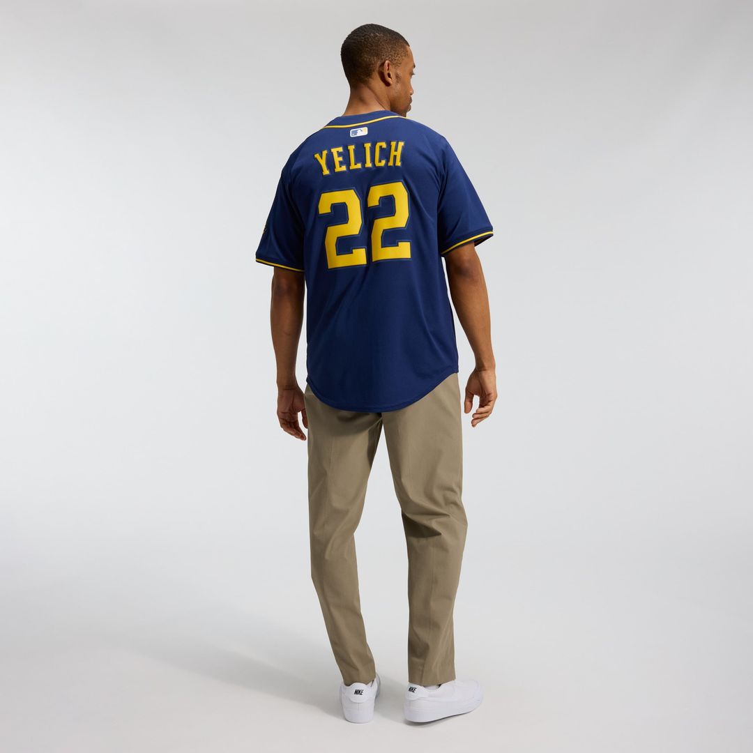 Christian Yelich Milwaukee Brewers Alternate Limited Jersey - Navy