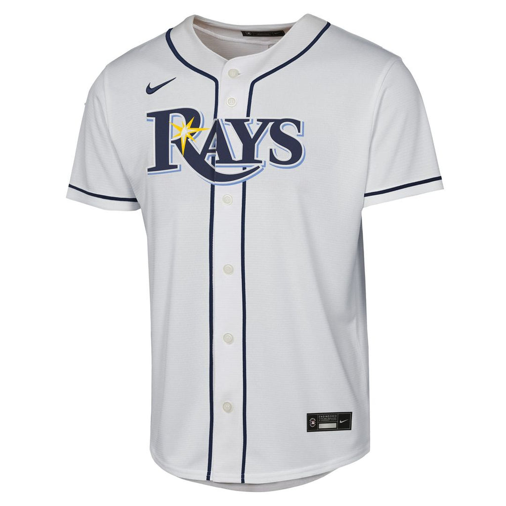 Junior Caminero Tampa Bay Rays Youth Home Replica Player Jersey - White