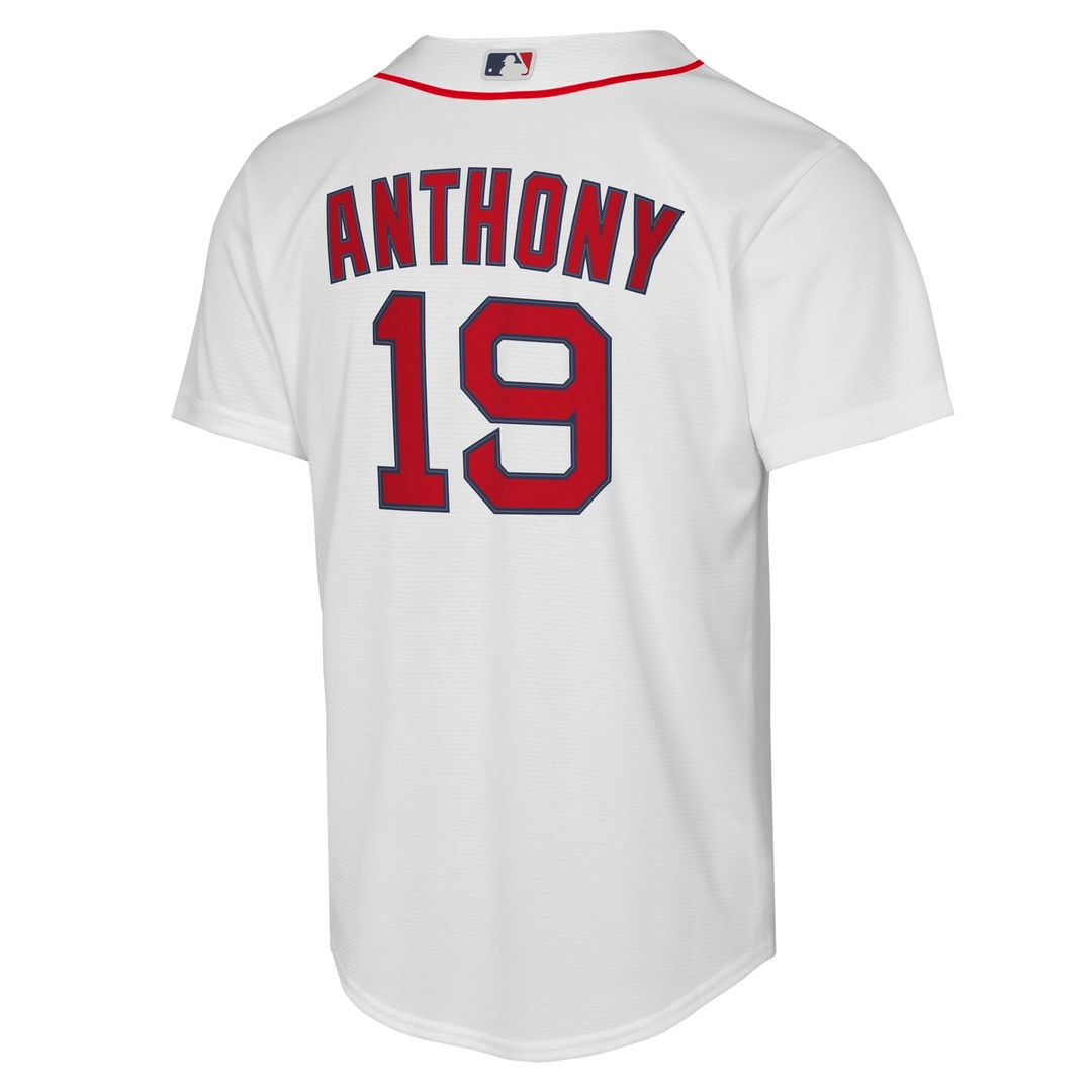 Roman Anthony Boston Red Sox Youth Home Baseline Jersey - White