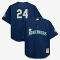 Seattle Mariners Big & Tall Cooperstown Collection Mesh Batting Practice Jersey - Navy