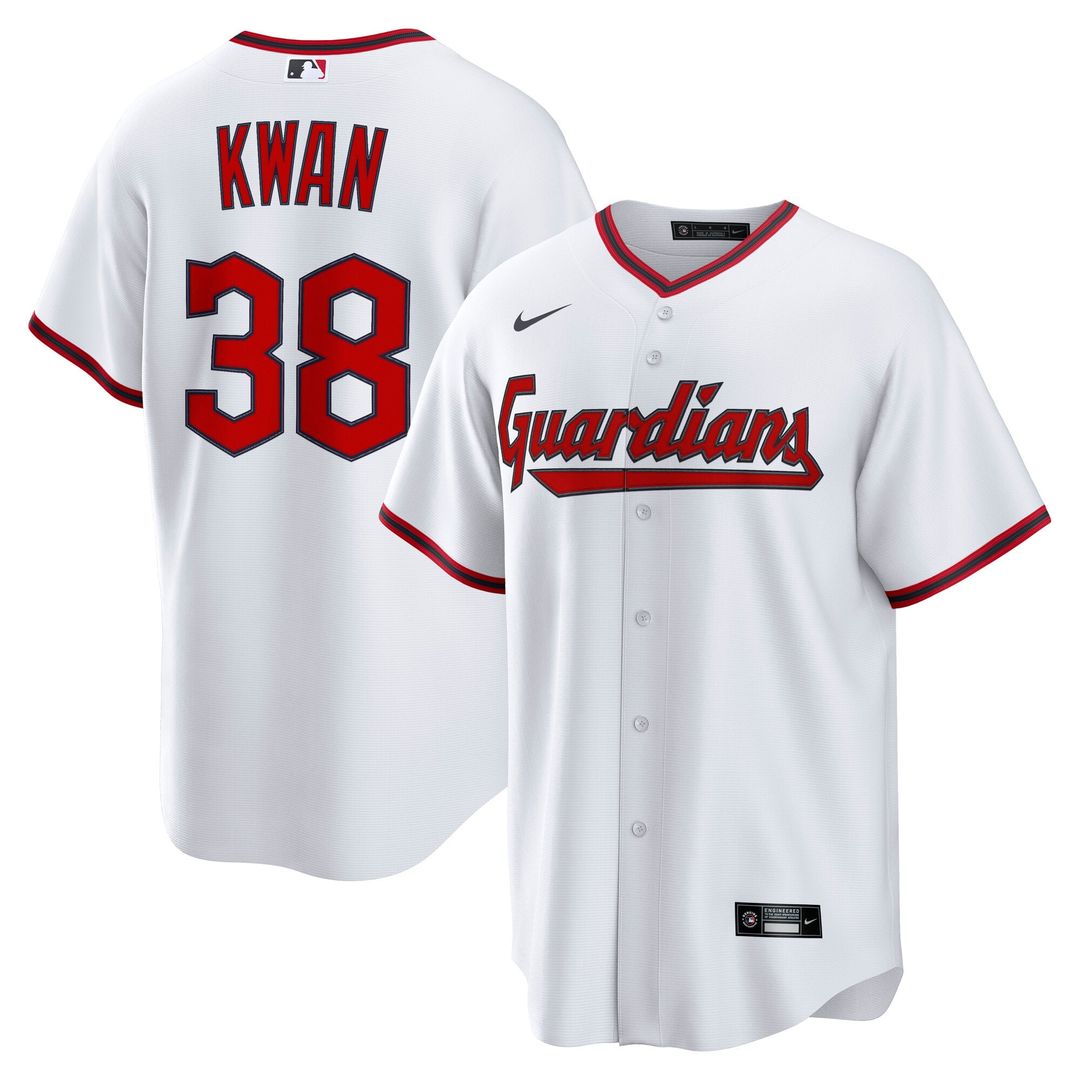 Steven Kwan Cleveland Guardians Home Replica Jersey - White